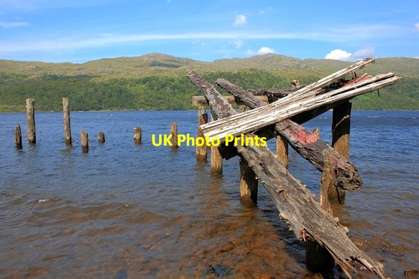 Photo 6"x4" Ruined Pier, Polloch Polloch c2012