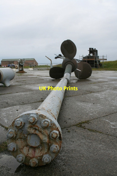 Photo 6"x4" HMS Hampshire's propeller shaft assembly Lyness c2012
