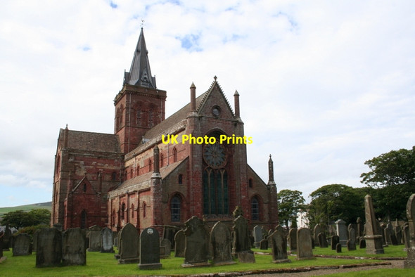 Photo 6"x4" The East end of St Magnus Cathedral Kirkwall c2012
