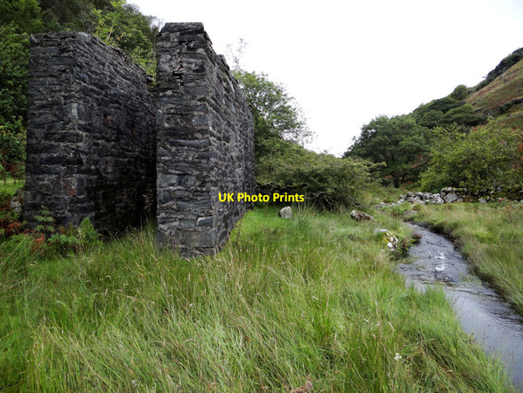 Photo 6"x4" Remains of old mine workings Llandecwyn c2012
