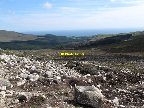 Photo 6"x4" The descent towards Carrick Little Annalong c2012