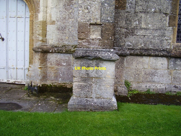 Photo 6"x4" Bench Mark on the church of St Mary the Virgin Dorchester\/SY6890 c2012