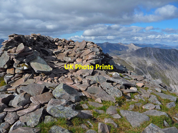 Photo 6"x4" Summit shelter on Sgorr Ruadh Sgorr Ruadh c2012