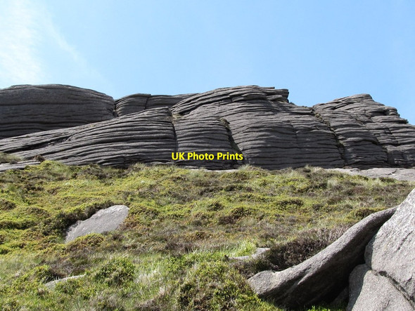 Photo 6"x4" Well jointed tors on Slieve Binnian Attical c2011