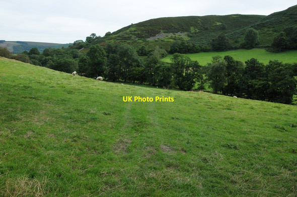 Photo 6"x4" Valley near Cwm-berwyn Llansantffraed-in-Elwel c2012