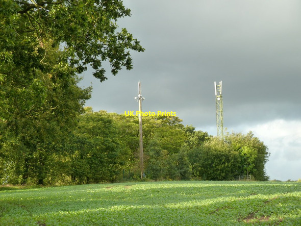 Photo 6"x4" Communication Masts Near Blackleyhurst Farm Billinge c2012
