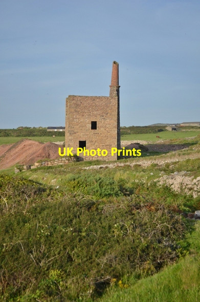 Photo 6"x4" Wheal Owles from Wheal Edward Boscean c2012 P1