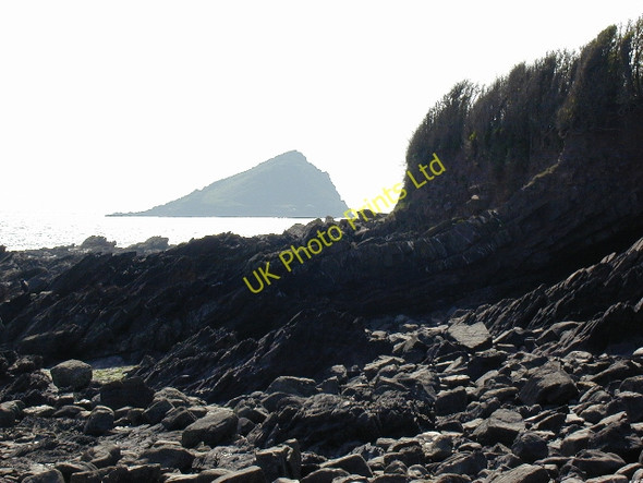 Photo 6"x4" Rocks Wembury beach Wembury c2003