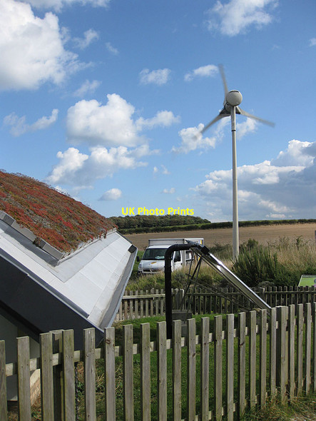 Photo 6"x4" Renewable energy, NWT Cley Marshes Newgate\/TG0543 c2012