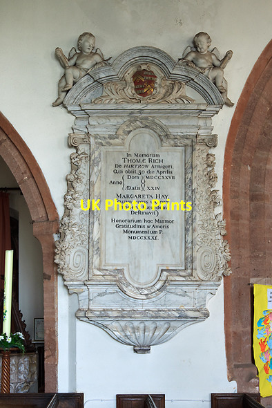 Photo 6"x4" St Mary's church, Stogumber - monument to Thomas Rich Escott c2012
