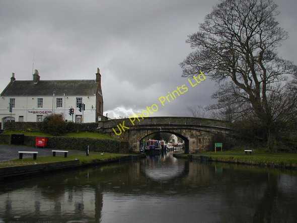 Photo 6"x4" Approaching the bridge at Ratho in the rain Ratho c2006