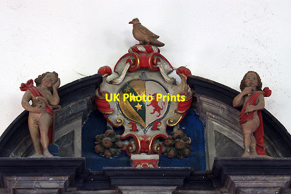 Photo 6"x4" St Michael's church, Brent Knoll - monument to John Somerset (8) detail Brent Knoll\/ST3350 c2012