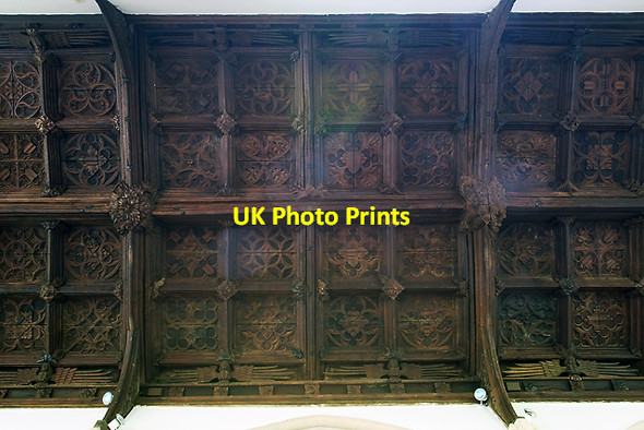 Photo 6"x4" St Michael's church, Brent Knoll - aisle roof Brent Knoll\/ST3350 c2012