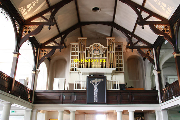 Photo 6"x4" St John at Bethnal Green, Bethnal Green Road - Organ loft Bethnal Green c2012