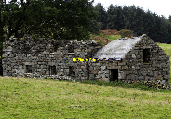Photo 6"x4" Remains of stone cottage Tan-y-bwlch\/SH6540 c2012