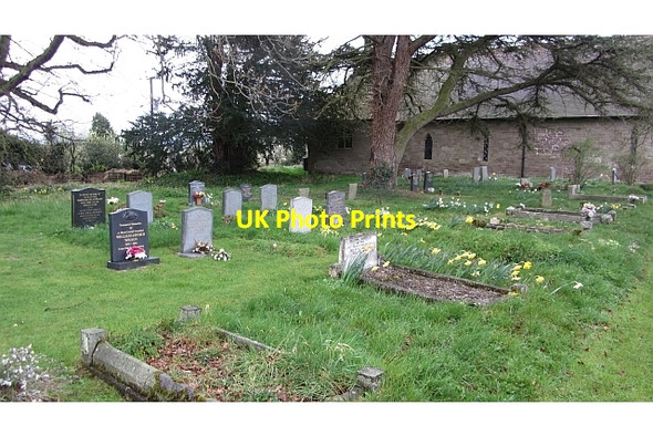 Photo 6"x4" Boraston churchyard Boraston Dale c2012