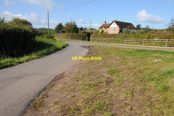 Photo 6"x4" Road junction at Pedington Elm Hystfield c2012