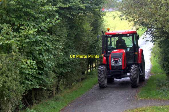 Photo 6"x4" Tractor, Gigrin Farm, Rhayader, Powys Gaufron c2012