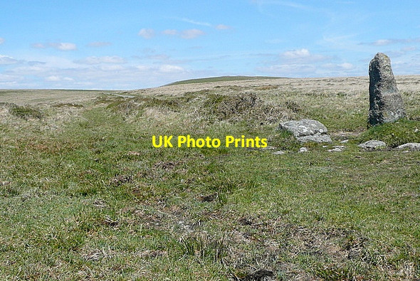 Photo 6"x4" Boundary stone at Piles Hill Harford\/SX6359 c2012