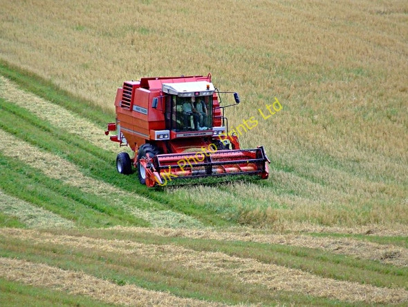 Photo 6"x4" Harvest time at Creich Farm Ardchronie c2006