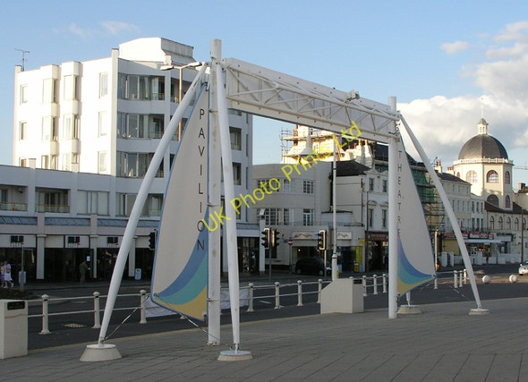 Photo 6"x4" Sign for the Pavilion Theatre Worthing\/TQ1303 c2004