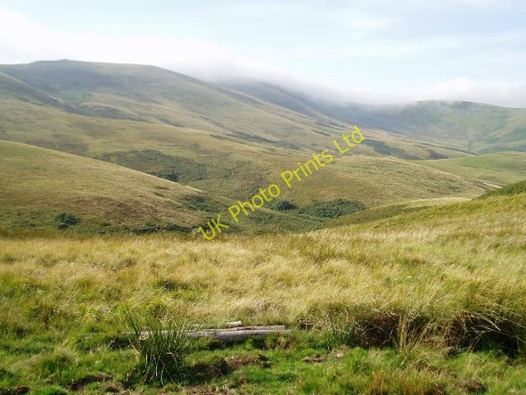 Photo 6"x4" Morning mist on the Cheviot Hills White Knowe\/NT8617 c2006