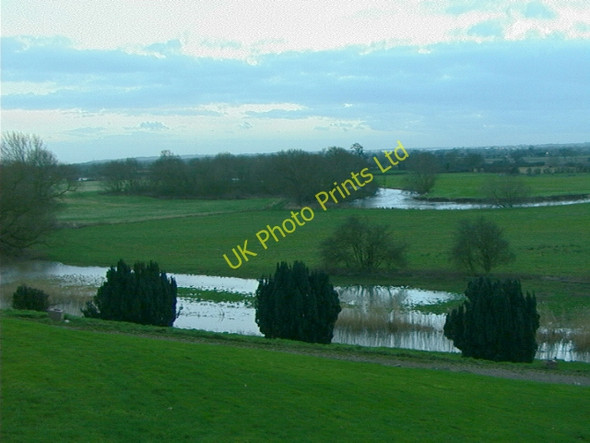 Photo 6"x4" View across flood plain Overley\/SK1615 c2002