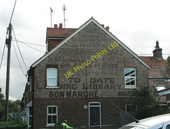 Photo 6"x4" Advertising painted on house, Slinfold Park Street\/TQ1131 c2006