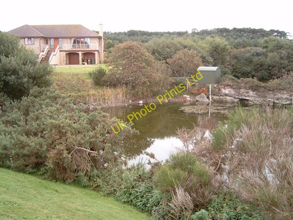 Photo 6"x4" Disused and flooded sandstone quarry Nairn c2006