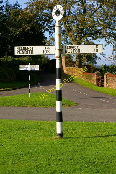 Photo 6"x4" Signs and Road Junction, Gamblesby Gamblesby c2006