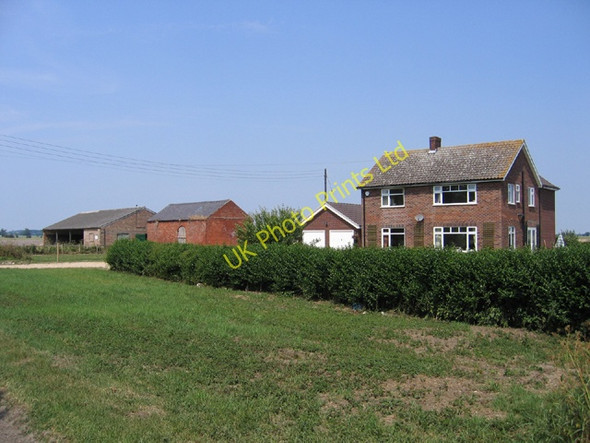 Photo 6"x4" Middle Fen Farm, Dowsby Fen, Lincs Dowsby c2006