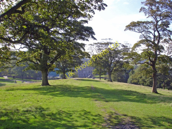 Photo 6"x4" Lyme Handley: Lyme Park house from Cage Hill Danebank c2006