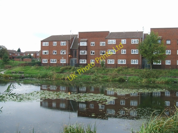 Photo 6"x4" Pool and Housing on the Bentley Estate Darlaston c2006