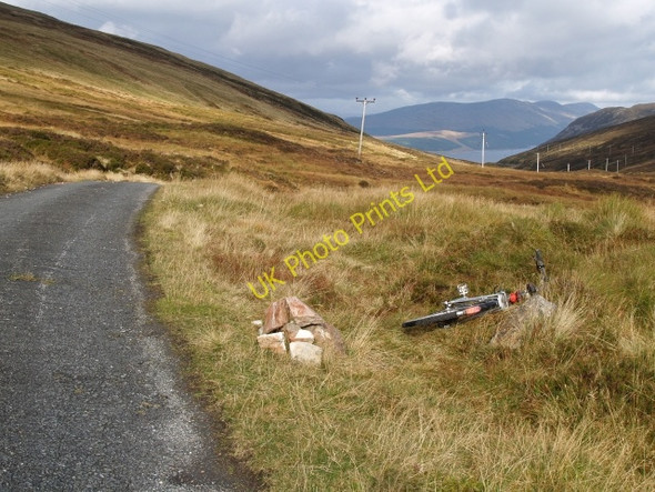 Photo 6"x4" Highest point on the Coire Lodge road. Stob Loch Monaidh c2006