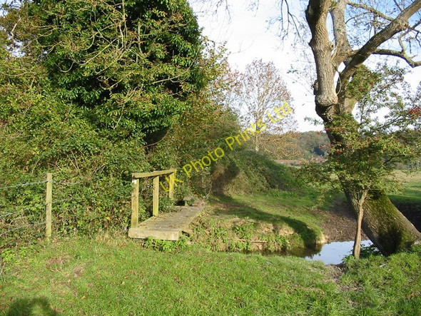 Photo 6"x4" Footbridge over drain Woodgreen\/SU1717 c2006