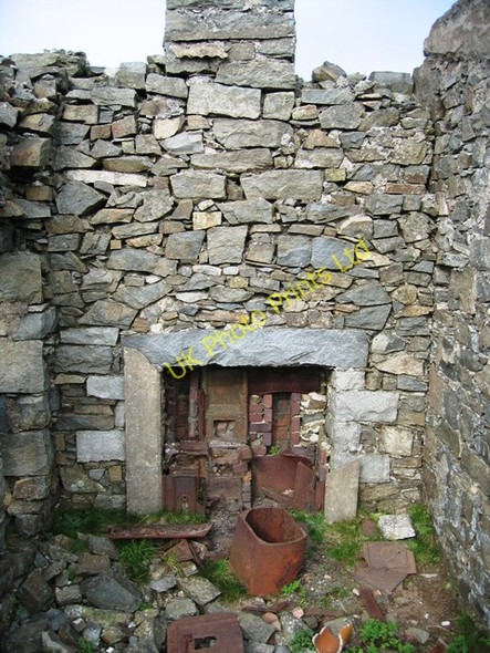 Photo 6"x4" Boiler house in ruined building Llithfaen c2006