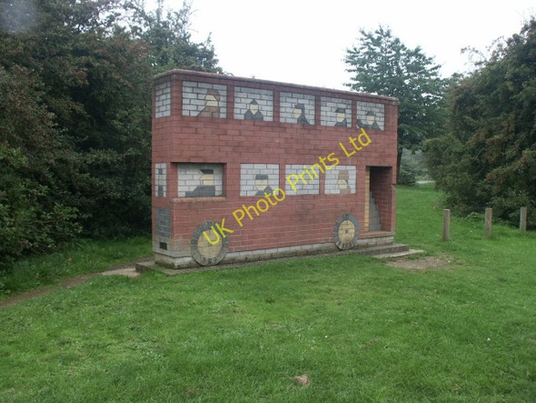 Photo 6"x4" Bus sculpture, Lynnsport King's Lynn c2006