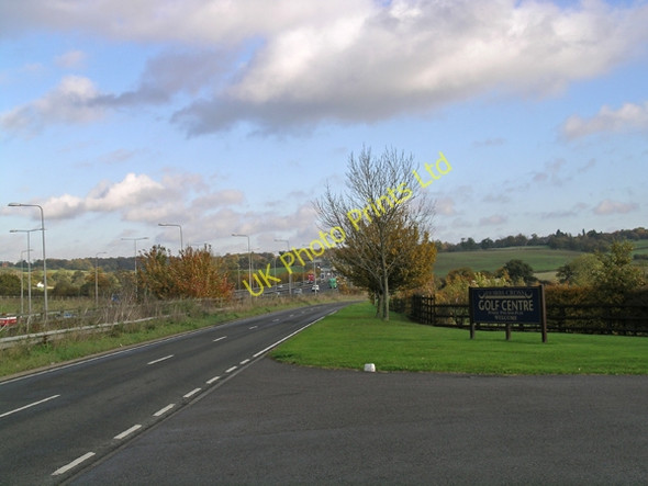 Photo 6"x4" View of M11 motorway and Hobbs Cross Golf Course Epping c2006