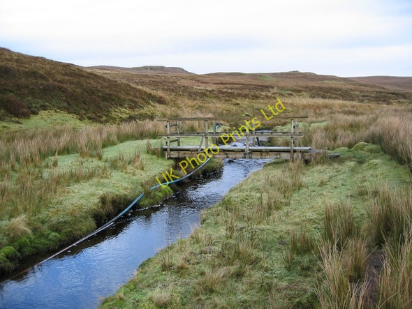 Photo 6"x4" Footbridge over the Voadker Burn Totardor c2006