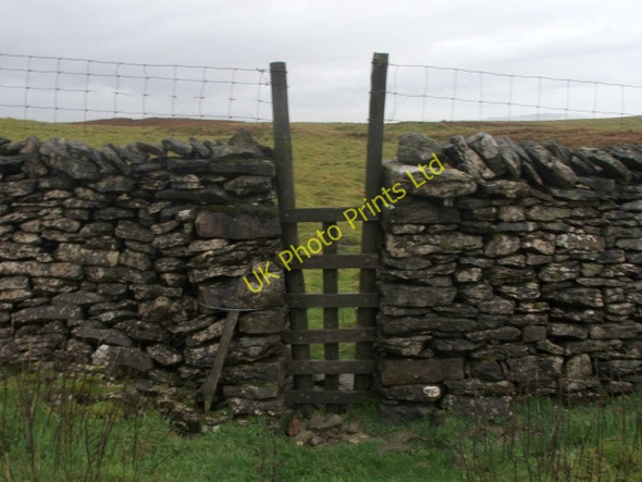 Photo 6"x4" Stile in Wall on Wolside. Oughtershaw c2006