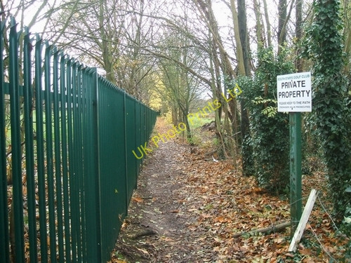 Photo 6"x4" Private Property - Keep off the golf course Palmers Cross\/SJ8801 c2006