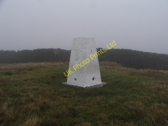 Photo 6"x4" Trig Point on Horse Head. Halton Gill c2006