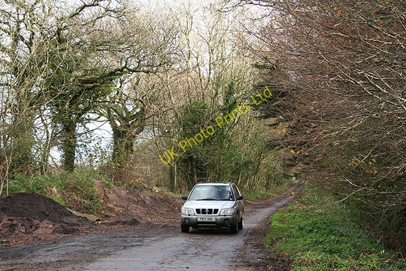 Photo 6"x4" Shute: Roman road Lea\/SY2499 c2006
