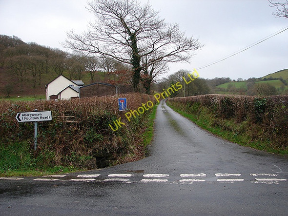 Photo 6"x4" Lane to Troed-y-rhiw and Pant-glas Tregaron c2006