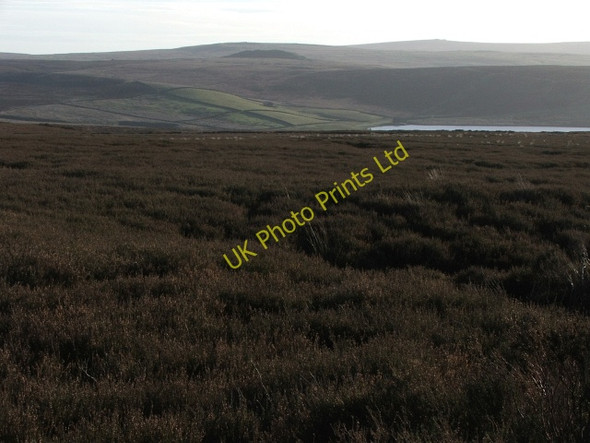 Photo 6"x4" Appletreewick Moor. Grimwith Resr c2006