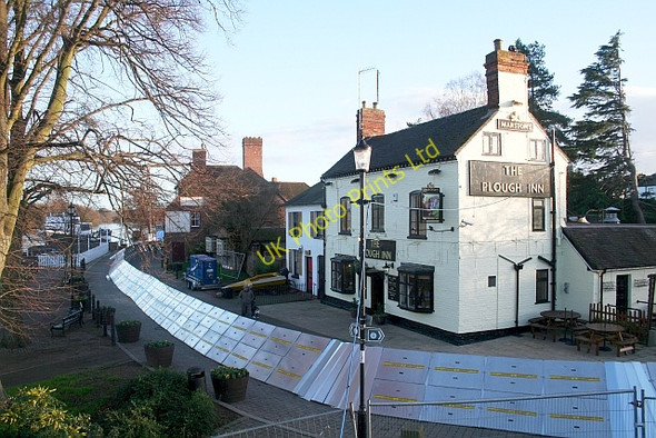 Photo 6"x4" Flood Barriers at Upton Upton upon Severn c2006