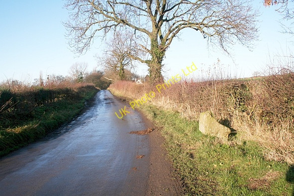 Photo 6"x4" Brumpton Liberty Boundary Stone on Banks Lane Northallerton c2006
