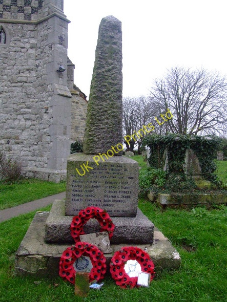 Photo 6"x4" All Saints Church, War Memorial, Barling Magna, Essex Barling c2006