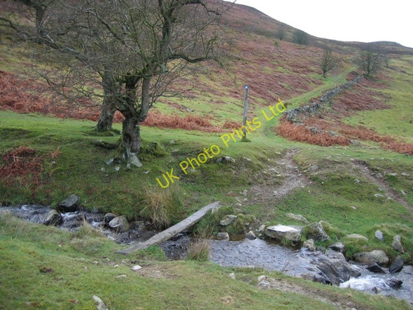Photo 6"x4" Stream crossing below Moel Dywyll Pentre\/SJ1764 c2007