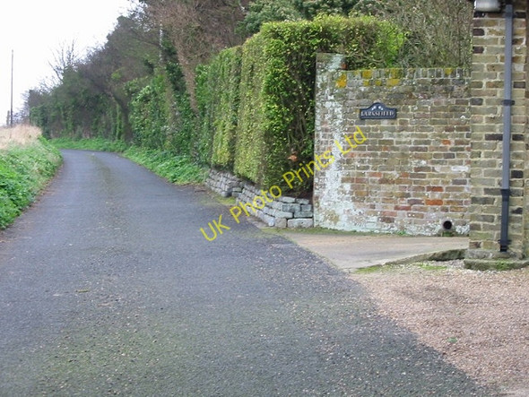 Photo 6"x4" View of lane and house entrance looking N towards A299 Way\/TR3265 c2007